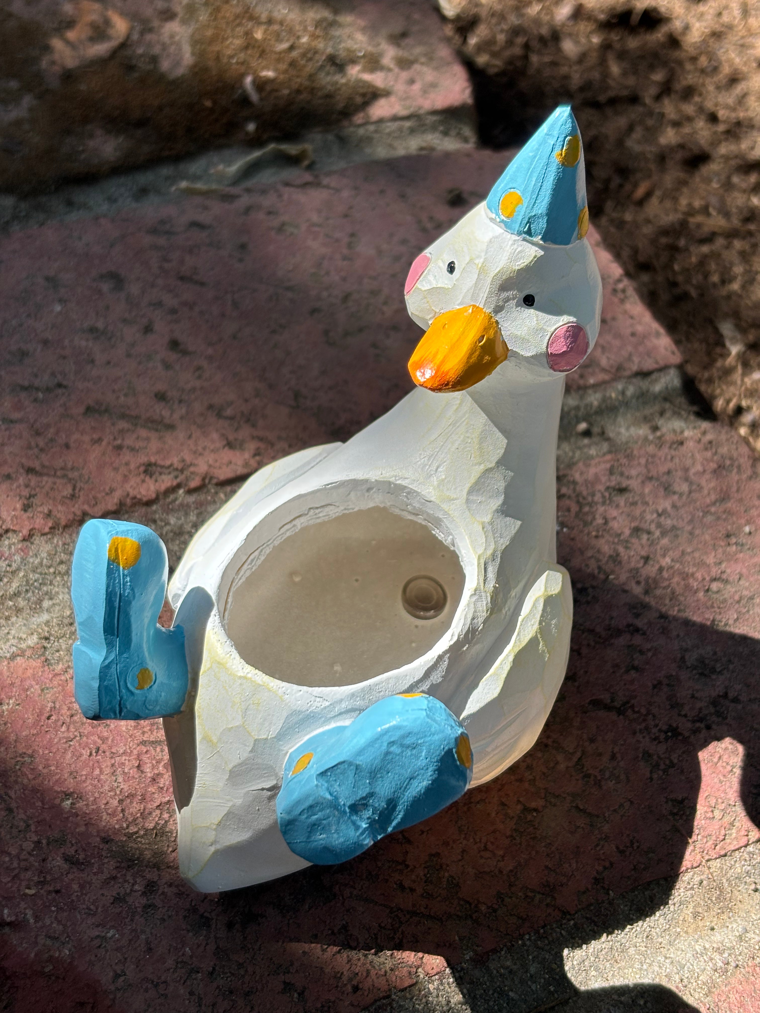 Cartoon Duck Succulent Planter