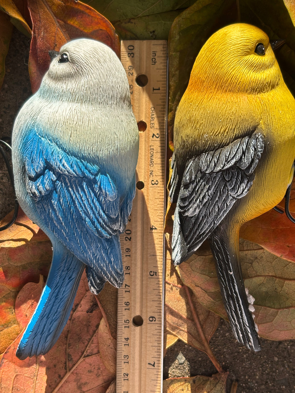 Garden-Style Realistic Bird Figurine Set-2 (2 Pieces)